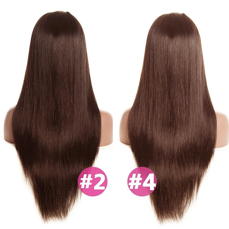 Luvin, плотность 250, 26, 28, 30 дюймов, прямые, 13x6, без клея, на кружеве, человеческие волосы, парики, бразильский, 360, фронтальный, парик, черный, для женщин