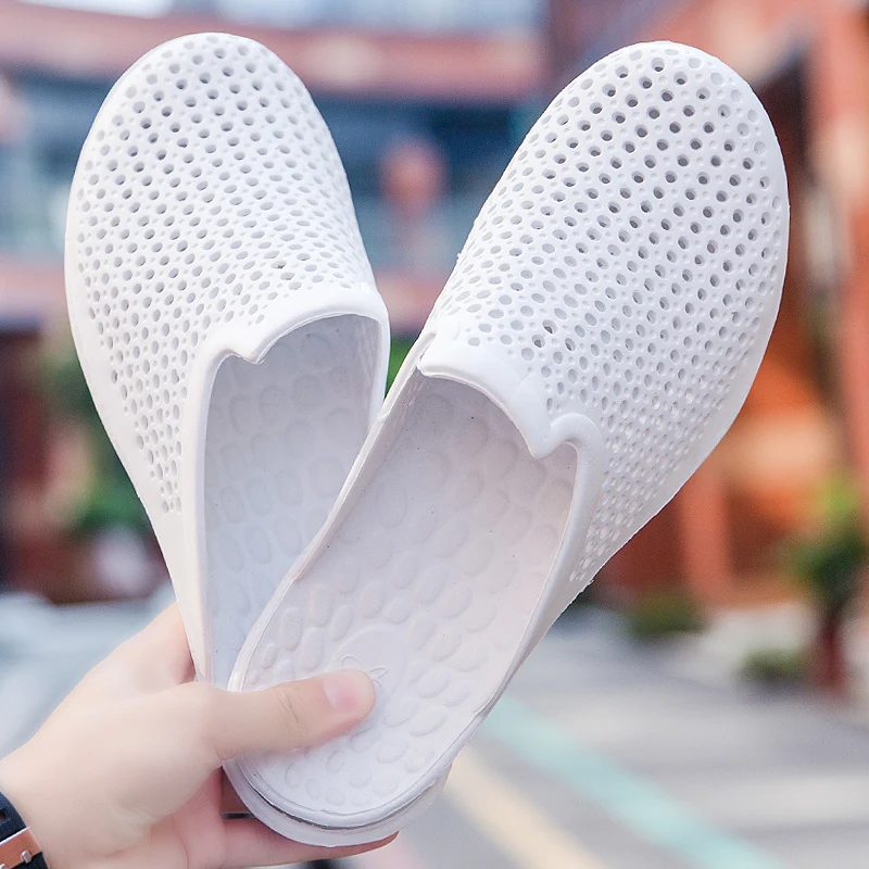 Летние пляжные сандалии сабо с кроком Легкие без застежки для сада Женская