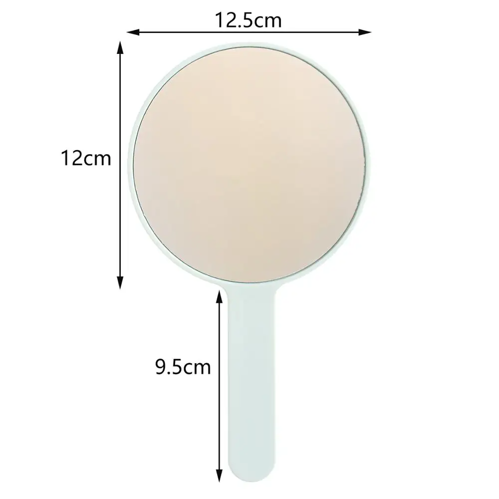 

1Pc Round Handheld 4 Color Salon Beauty Vanity Plastic High-quality single Makeup Mirror With Handle Professional HD Makeup Tool
