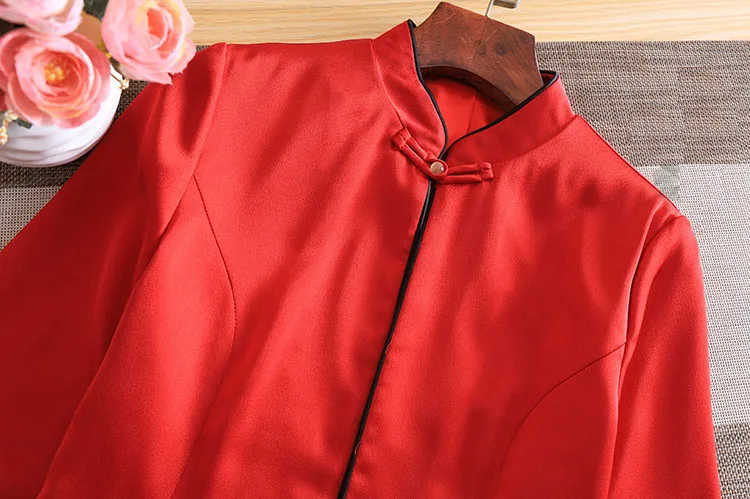 Женская свободная куртка Embro Mill элегантный топ в китайском стиле с вышивкой ретро