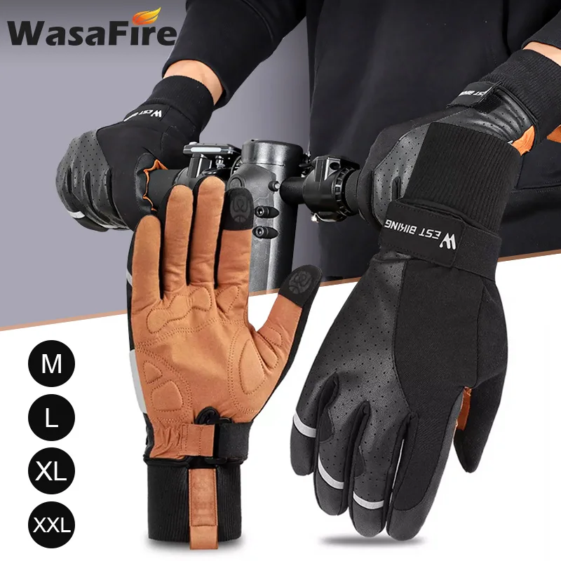 Велосипедные перчатки для сенсорных экранов, Нескользящие дышащие спортивные митенки с закрытыми пальцами