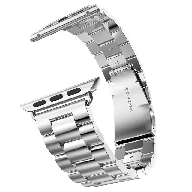 Ремешок из нержавеющей стали для Apple Watch Series 6 5 4 3 2 черный браслет-адаптер iWatch Band 38