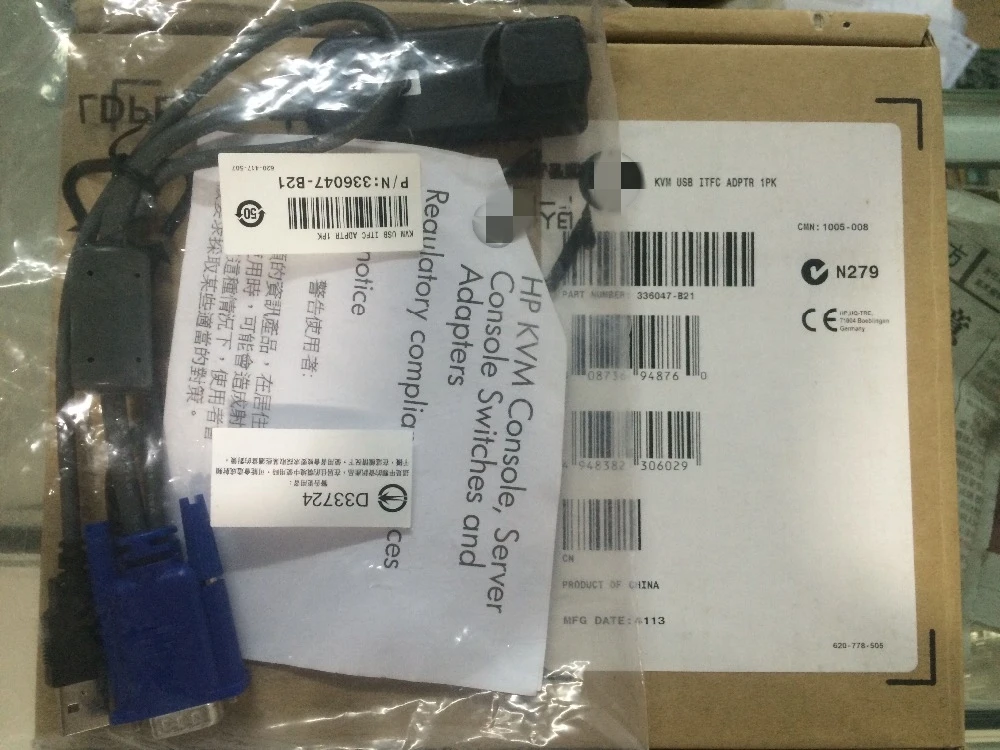 336047-B21 396633-001 AF623A AF628A VGA/USB RJ45 KVM USB ITFC ADPTR 1PK | Мобильные телефоны и аксессуары