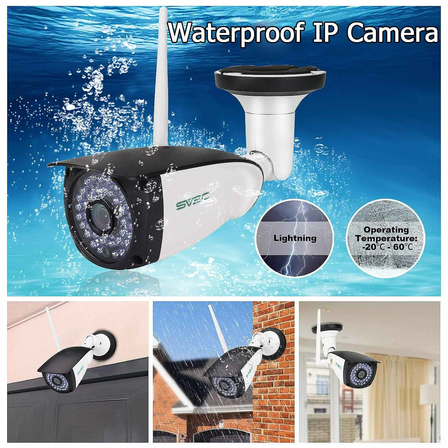 

IP-камера SV3C 1080P уличная с поддержкой Wi-Fi и датчиком движения