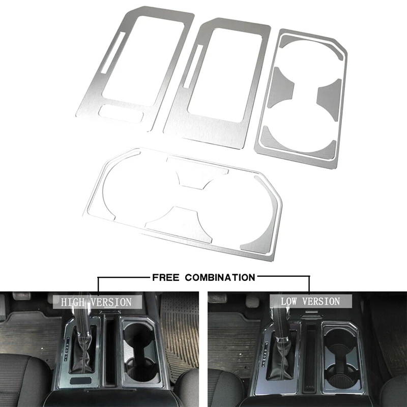 

Gear Shift Panel & Cup Holder Frame Trim Cover for Ford F150 2016 2017 2018 2019