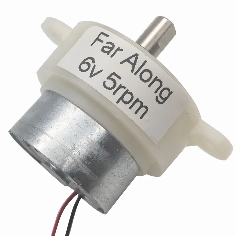 Мини-микро-редукторный двигатель постоянного тока 6 в 5 об/мин/100 об/мин