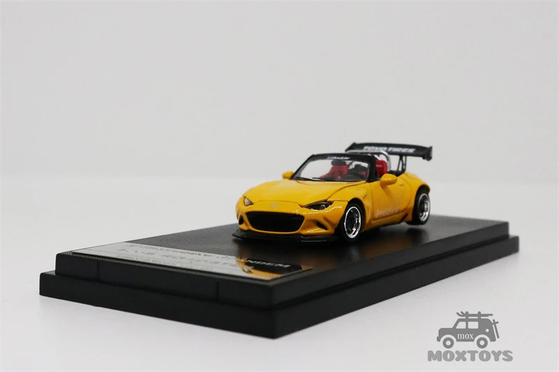 Уличное оружие 1:64 Mazda MX-5 Pandem Rocket Bunny Yelllow/белая литая модель автомобиля | Игрушки и