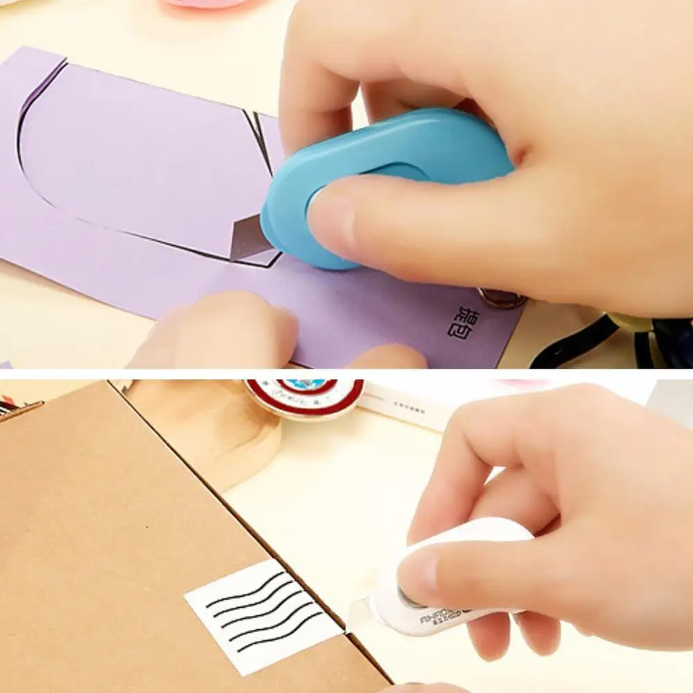 

3PCS Lovely Color Mini Portable Utility Knife Paper Stationery Blade Office Paper Razor Cutting M5E0