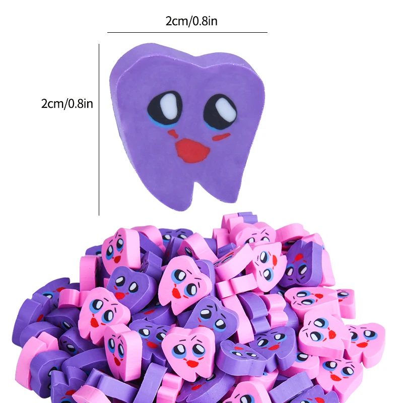 20 шт./пакет для отбеливания зубов в форме коренного зуба зуб резиновые ластики