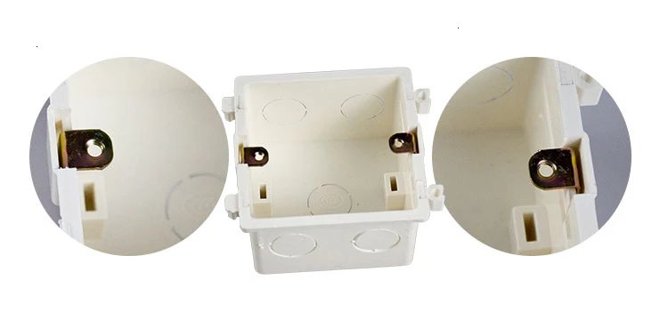 Скрытая установка 86 кассета универсальная белая распределительная коробка для монтажа в стену для настенного выключателя пластиковый корпус гнездо задняя коробка