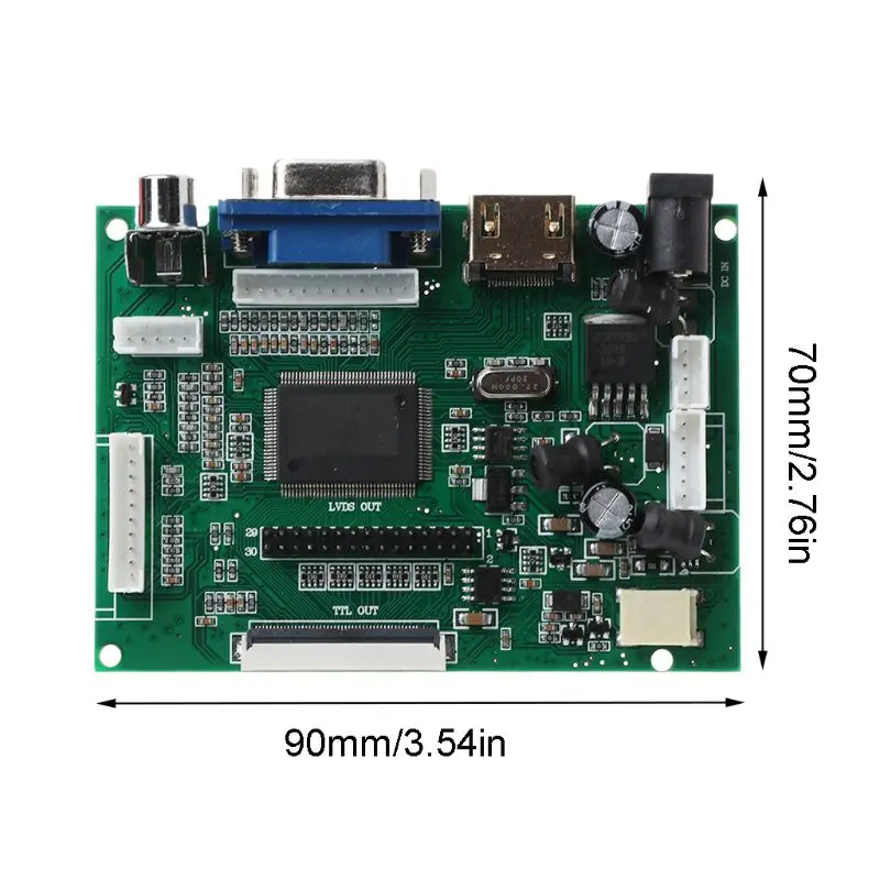 N1HC 1 компл. ЖК TTL LVDS контроллер V + H плата драйвера HDMI совместимый VGA 2AV 50 к|Печатные