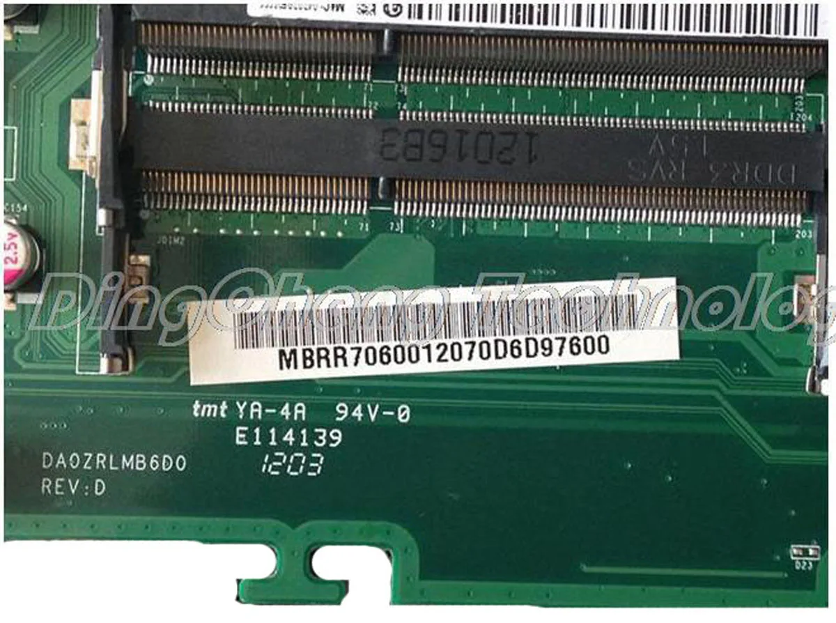Материнская плата для ноутбука ACER 5749 5349 MB.RR706.001 MBRR706001 материнская HM65 da0zrlmb0 6d0 DDR3 100%