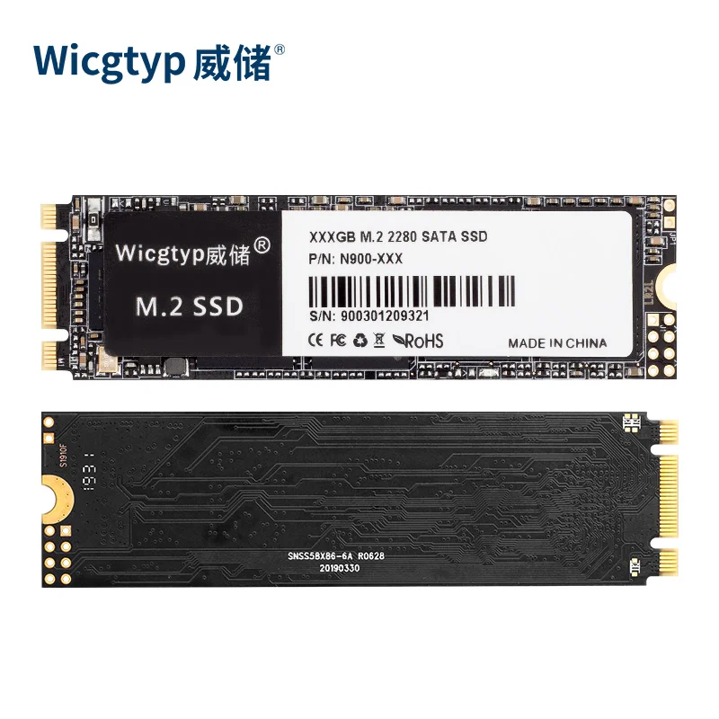 Wicgtyp M.2 SATA SSD 64 Гб 128 ГБ 256 512 ТБ HDD M2 NGFF 2280 мм 2 жесткий диск для компьютера ноутбука