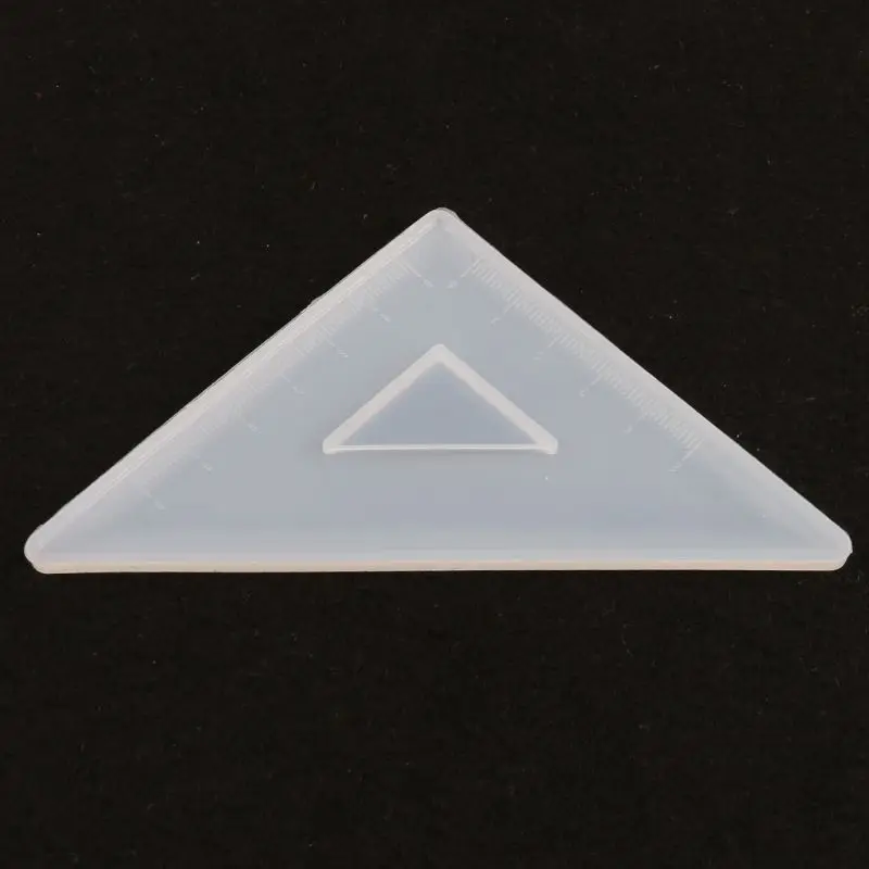 

2021 New 4 Shapes Silicone Resin Ruler Molds Straignt Square Triangular Rulers Protractor