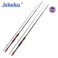 jekeku new fuji lure spinning fishing rod 2 13m 2 4m fast action casting rod 2 section carbon fishing pole ml power 7 25g 6 12lb