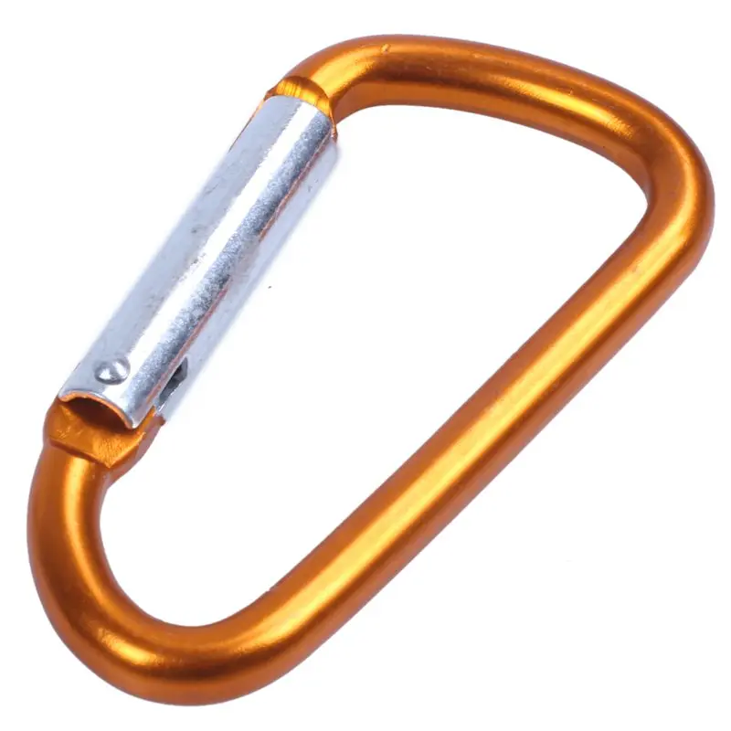 20PCS 2.5inch /6CM Aluminum D Ring Carabiner Clip Lightweight Durable Small Caribeaner Keychain Hook For Home Outdoor Camping Hi | Спорт и