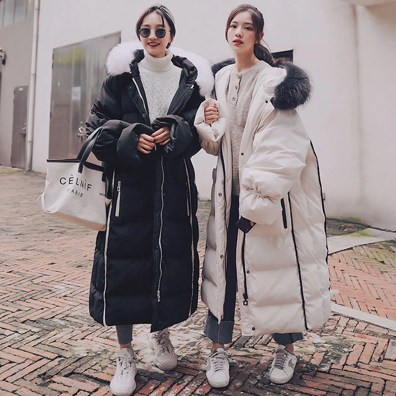 2019 зимняя женская парка теплая куртка с капюшоном Большие размеры подкладкой