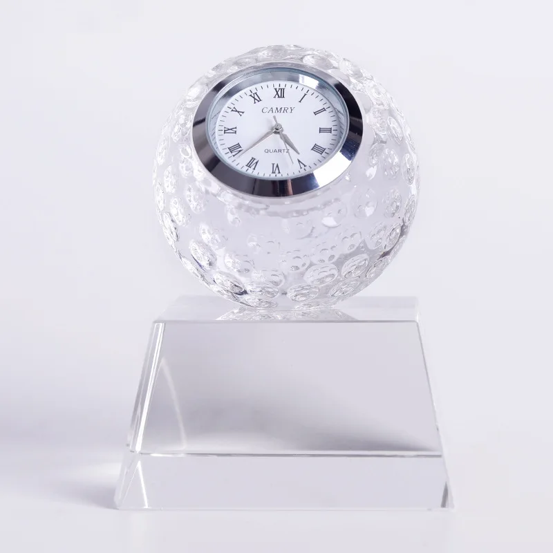 

Креативный хрустальный гольф, деловые подарки, подарок на день рождения, хрустальный шар, украшение для часов, украшение для дома, аксессуары для рабочего стола