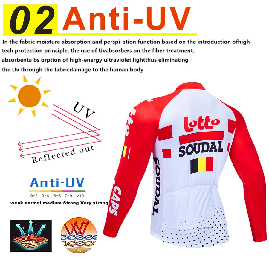 Pro Team LOTTO Велоспорт Джерси 9D Bib набор MTB Форма велосипед одежда мужская зимняя теплая флисовая велосипедная Одежда для велоспорта