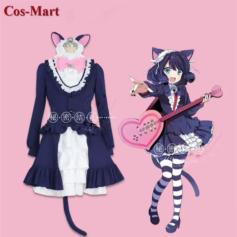 

Hot Game SHOW BY ROCK!! Cyan Cospaly Costumes Rock World SJ Uniform Dress Party Role Play Clothing Custom-Make Any Size