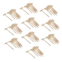100 pieces mini wooden hammer wood mallets for seafood lobster shell