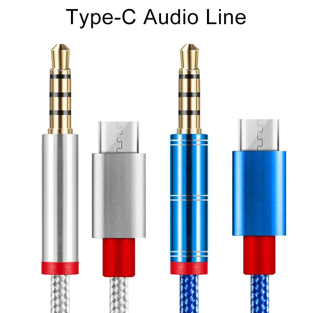 

1m Type-C Male to 3.5mm Plug AUX Audio Adapter Cable for Samsung Car Speaker