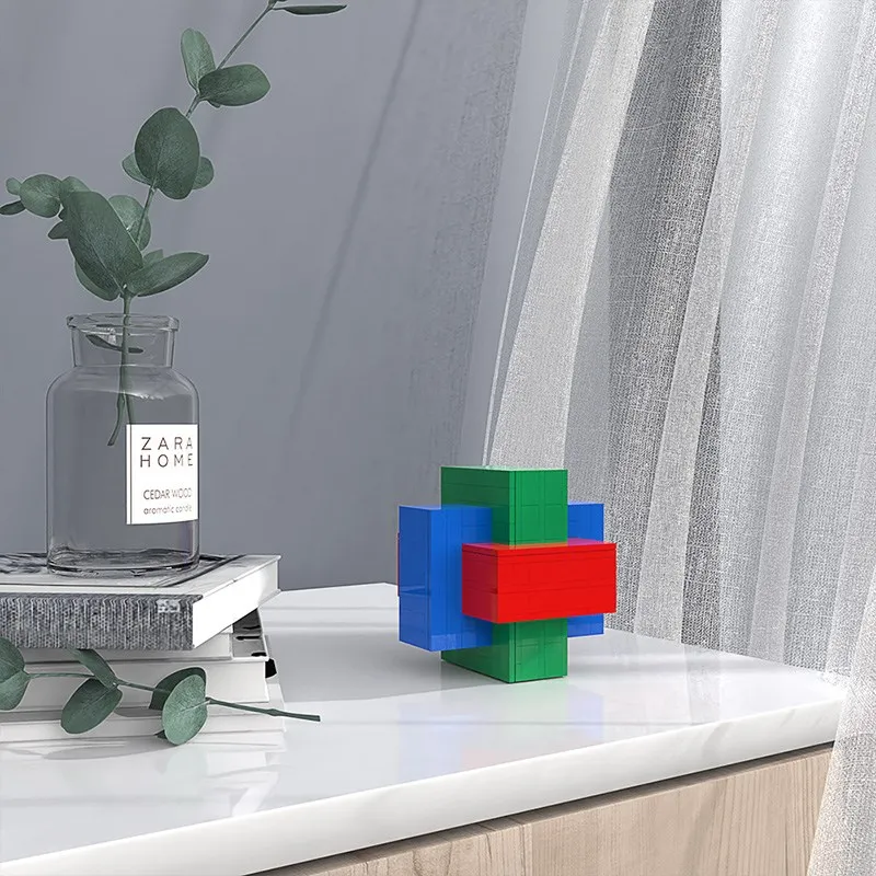 

Buildmoc, Креативная идея, пазл с заусенцами, блок, 140 шт., кирпичи, модель MOC, строительные блоки, игрушки для детей, «сделай сам», волшебная игрушк...