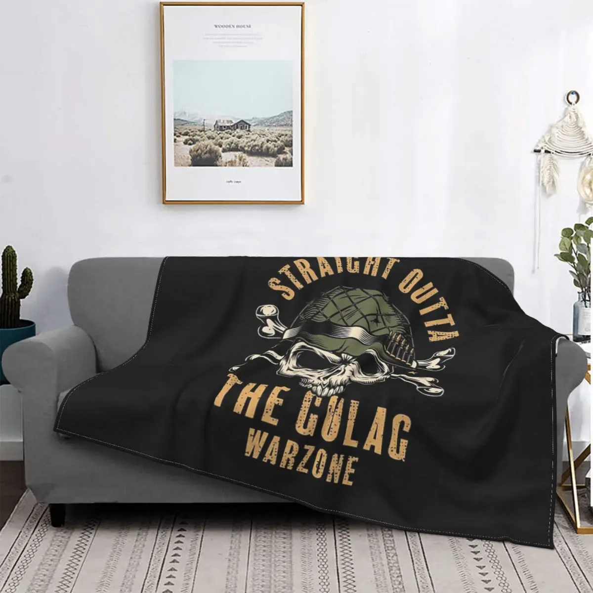 

Manta de tela escocesa para niños, para la cama colcha de tela escocesa, manta de muselina, funda para la cama, Gulag Warzone