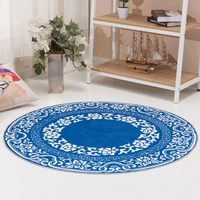 round mat bedroom carpets cotton linen doormat geometric pattern cartoon mats home decor