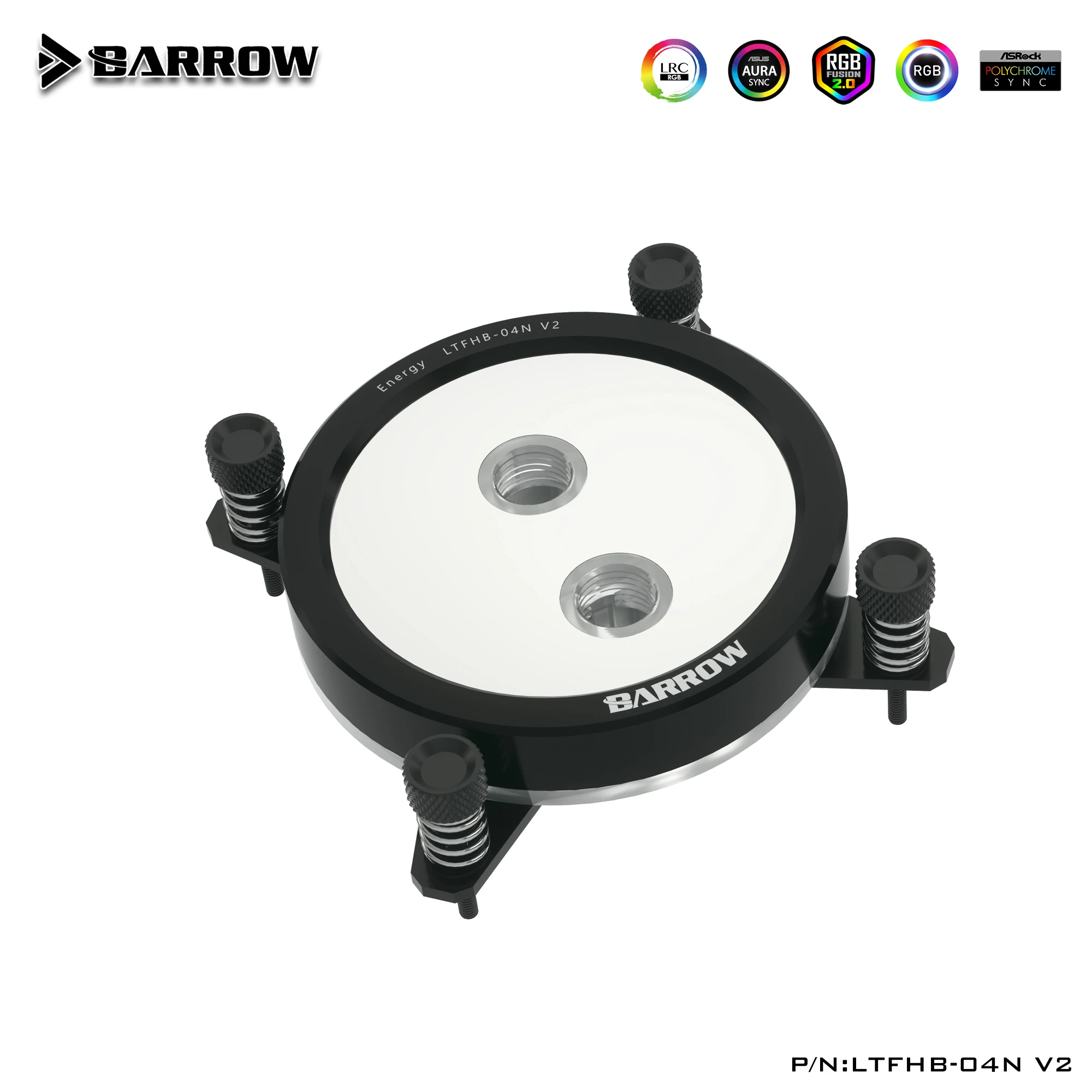 Блок процессора Barrow RGB Micro Waterway Jet Type (Supreme Edition) круглой формы для платформы INTEL LRC2.0