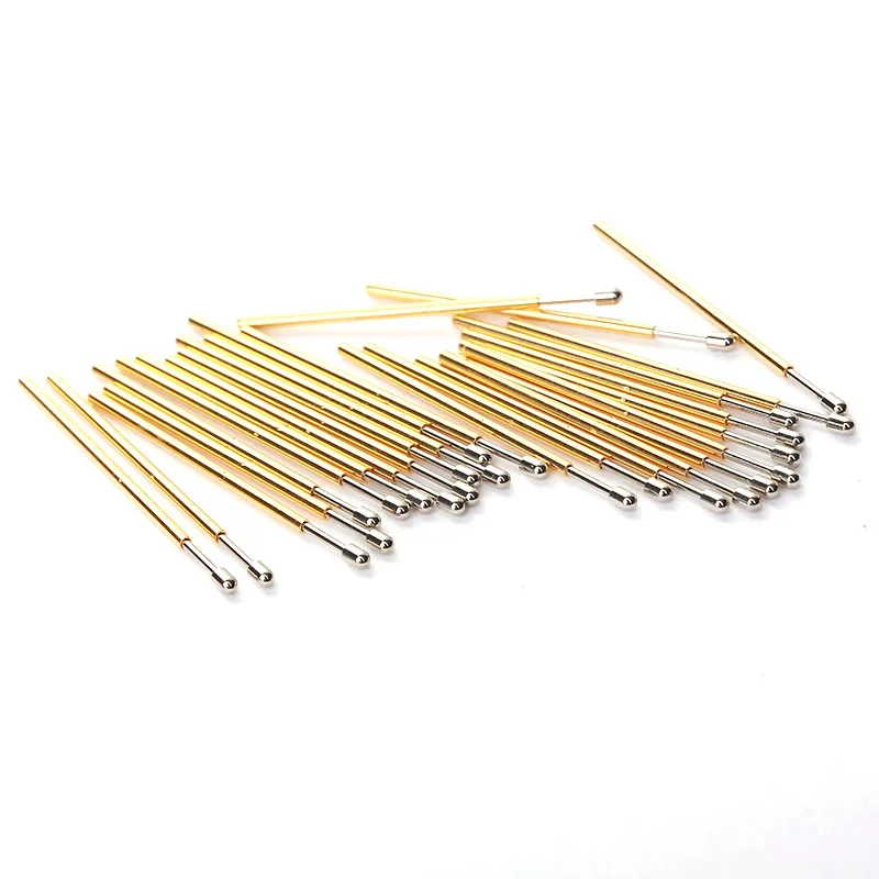 

100PCS Spring Test Probe PM75-D2 Big Round Tip Needle Tube Outer Diameter 1.02mm Length 27.8mm Used for Circuit Board Testing