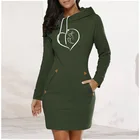 Женский свитер с длинным рукавом и капюшоном, с принтом кошки