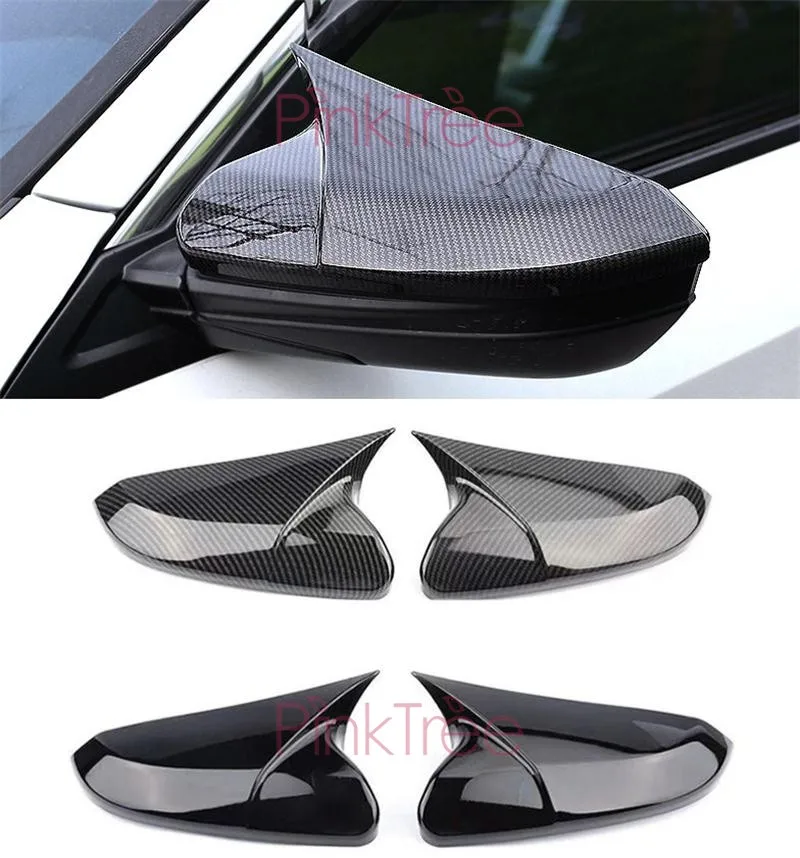 Accessory For Honda Civic 2016 2017 2018 Carbon Fiber Color Chrome Side Door Mirror Cover Car Styling Tuning | Автомобили и