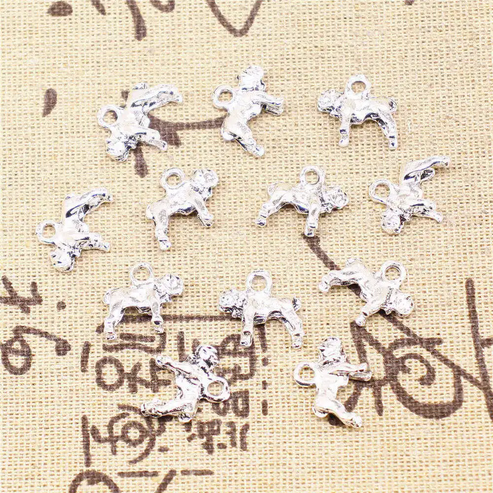 

10 шт., подвески для собак 13 х15 мм