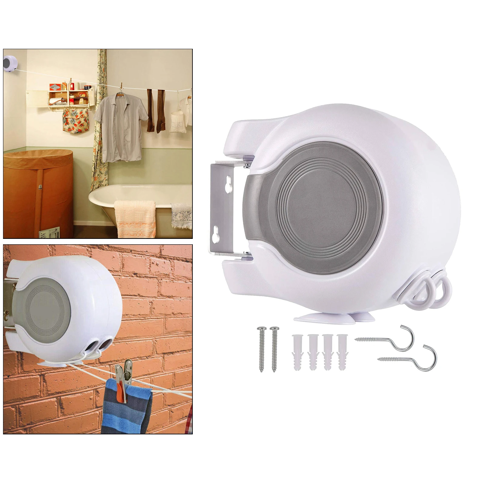 

Portable Retractable Clothesline Heavy Duty Laundry Hanger Drying Clothes