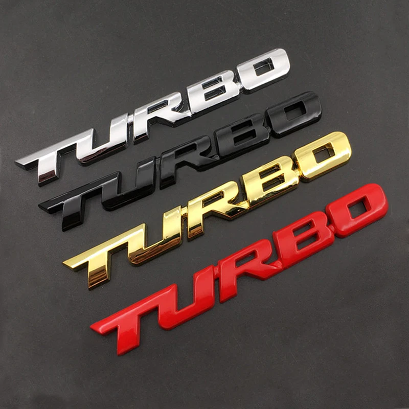 3d эмблема TURBO Металлический гриль задний багажник автомобильная лампа для Audi BMW