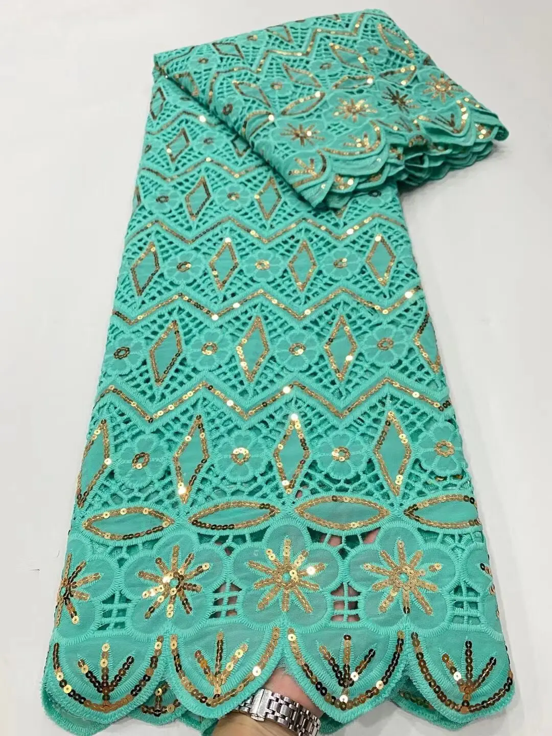 

2021 High Quality African Swiss Voile Lace Fabric With Stones Soft Embroidery Dry Voile Lace Materials In Switzerland BY168