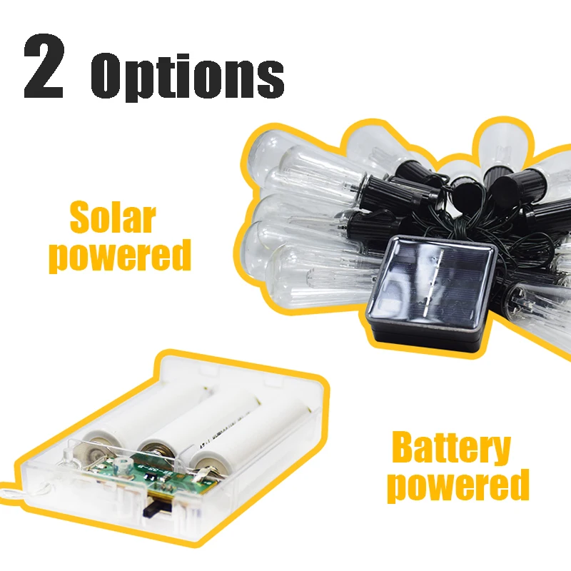 Светодиодная гирлянсветильник на солнечной батарее садовый декор 30 светодиодов