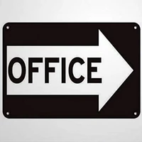 notice sign warning sign office right arrow business sign business directional sign road sign warning signs metal sign