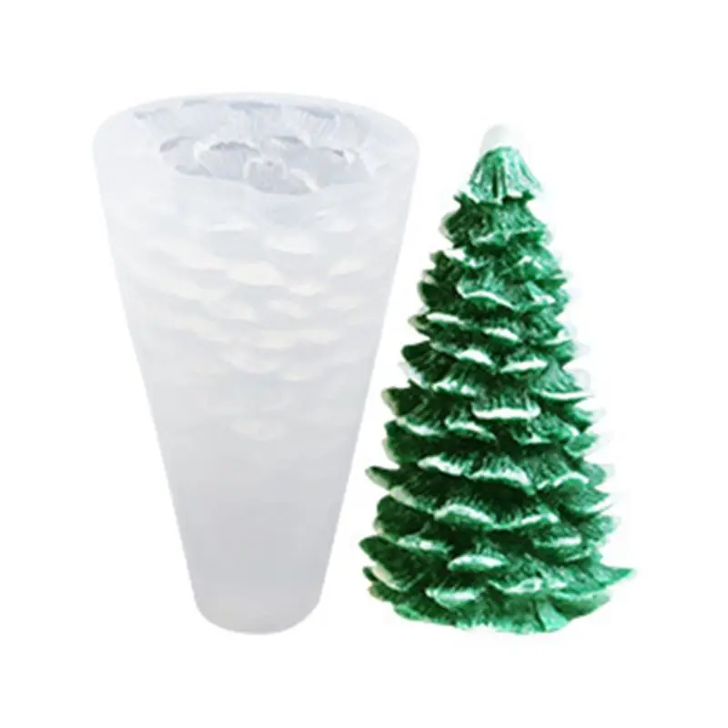 

Christmas Tree Silicone Mold Pine Fruit Shape Cake Molds DIY Handmade Candle
