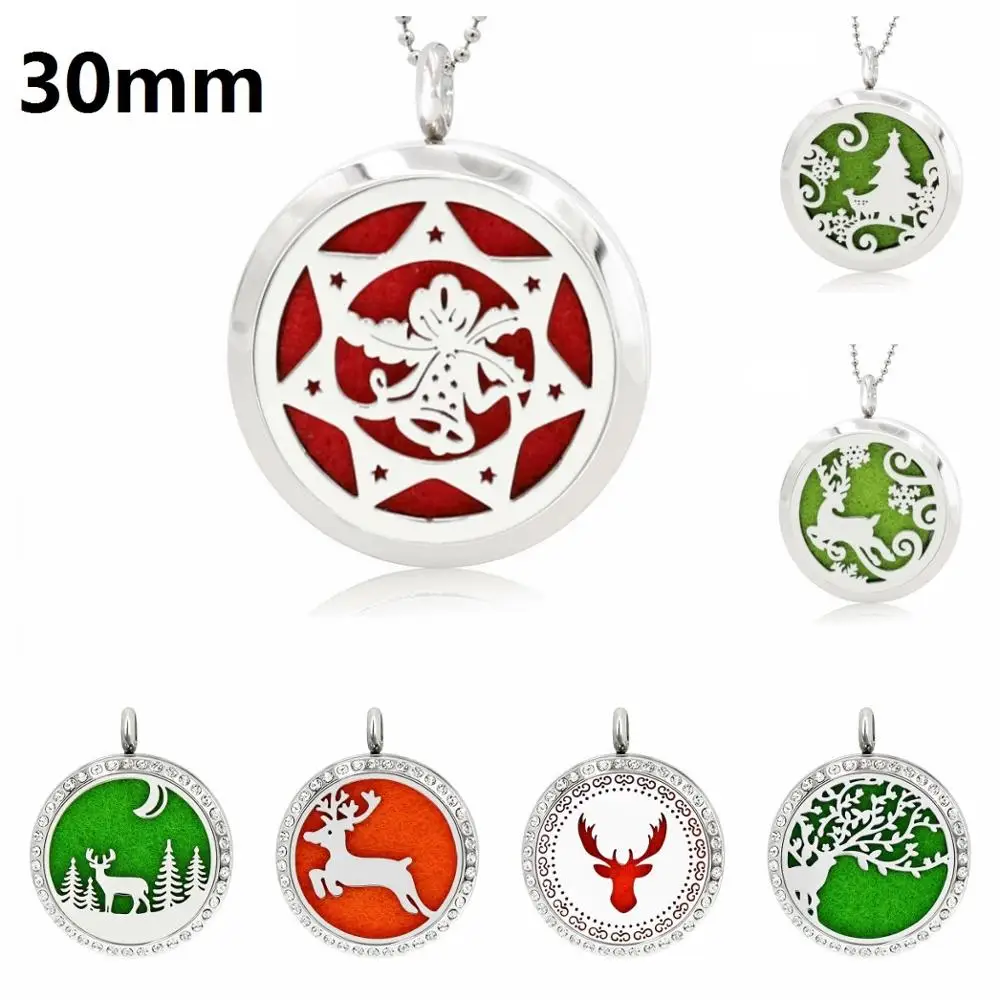 Подвеска медальон для ароматерапии из нержавеющей стали 316L|Ожерелья с подвеской|