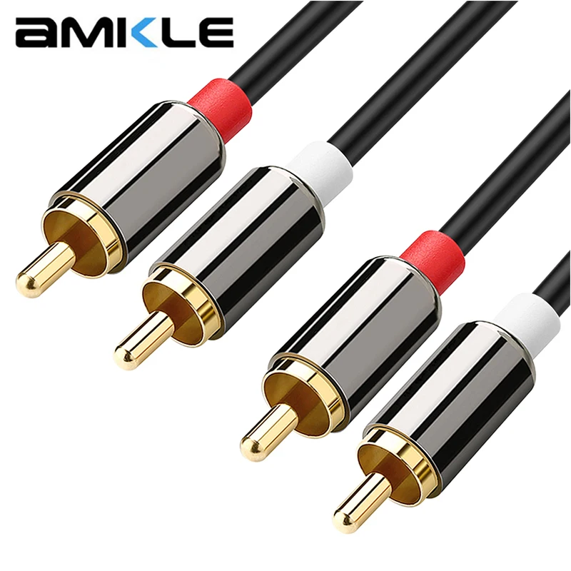 Аудиоразветвитель с двумя RCA на 2 штекером штекер для усилителя CD Soundbox DVD TV м 3 5