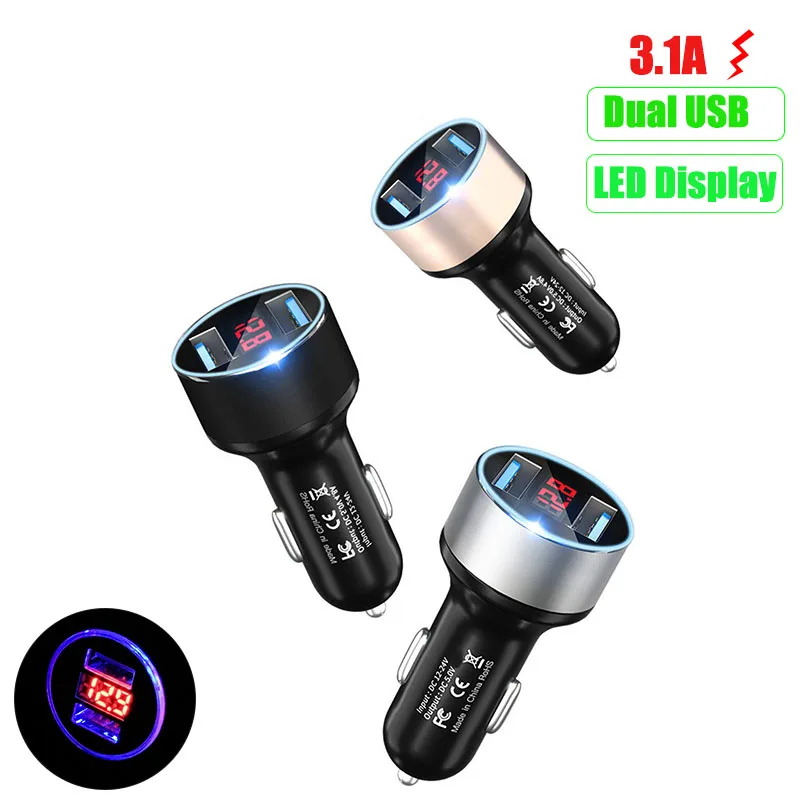 

3.1A Dual автомобильное usb-устройство для зарядки телефона для Hyundai SantaFe Veracruz Mistra Veloster Rohens AZERA Avante Accent