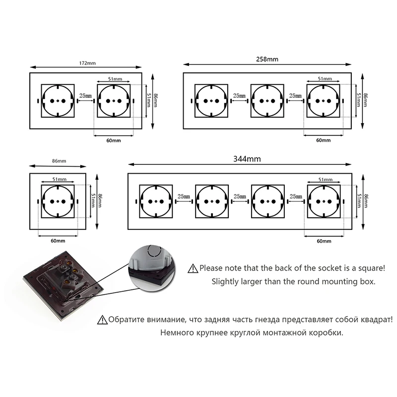Детали серии GY сделай сам черная панель из закаленного стекла рамка для