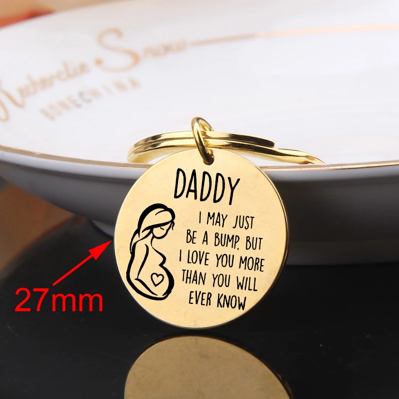 Брелок-сюрприз в подарок на день отца резьба: Папа я могу просто сделать удар. Но