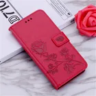 Роскошный кожаный флип-чехол для Xiaomi Redmi 6 6A, чехол с отделением для карт с розами, чехол-кошелек для Redmi 6A 6 A, чехол для телефона, книга Etui