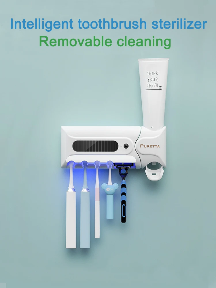 Интеллектуальный Антибактериальный держатель ультрафиолетовой зубной щетки