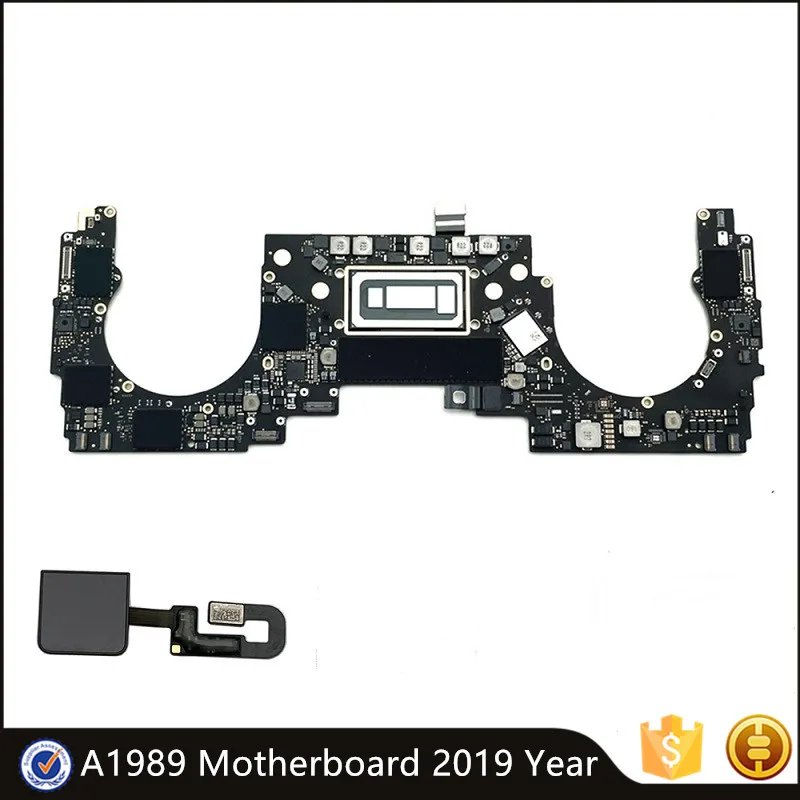 

Original Laptop A1989 2019 Motherboard for MacBook Pro Retina 13" A1989 Logic Board with Power Button 820-00850-A