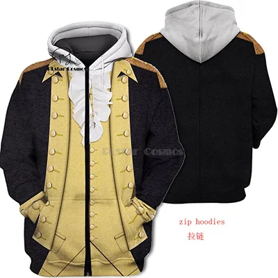 zip hoodies PLstar Cosmos/толстовка с объемным принтом Джорджа и Джорджа, США, Осень-зима, забавная уличная одежда с длинным рукавом в стиле Харадзюку - Цвет: zip hoodies