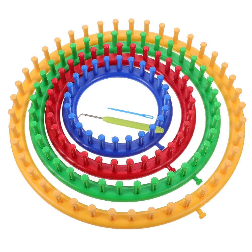 

1 Set of Round Sweater Knitter Home Hat Sweater Knitting Loom Hand Knitting Kit